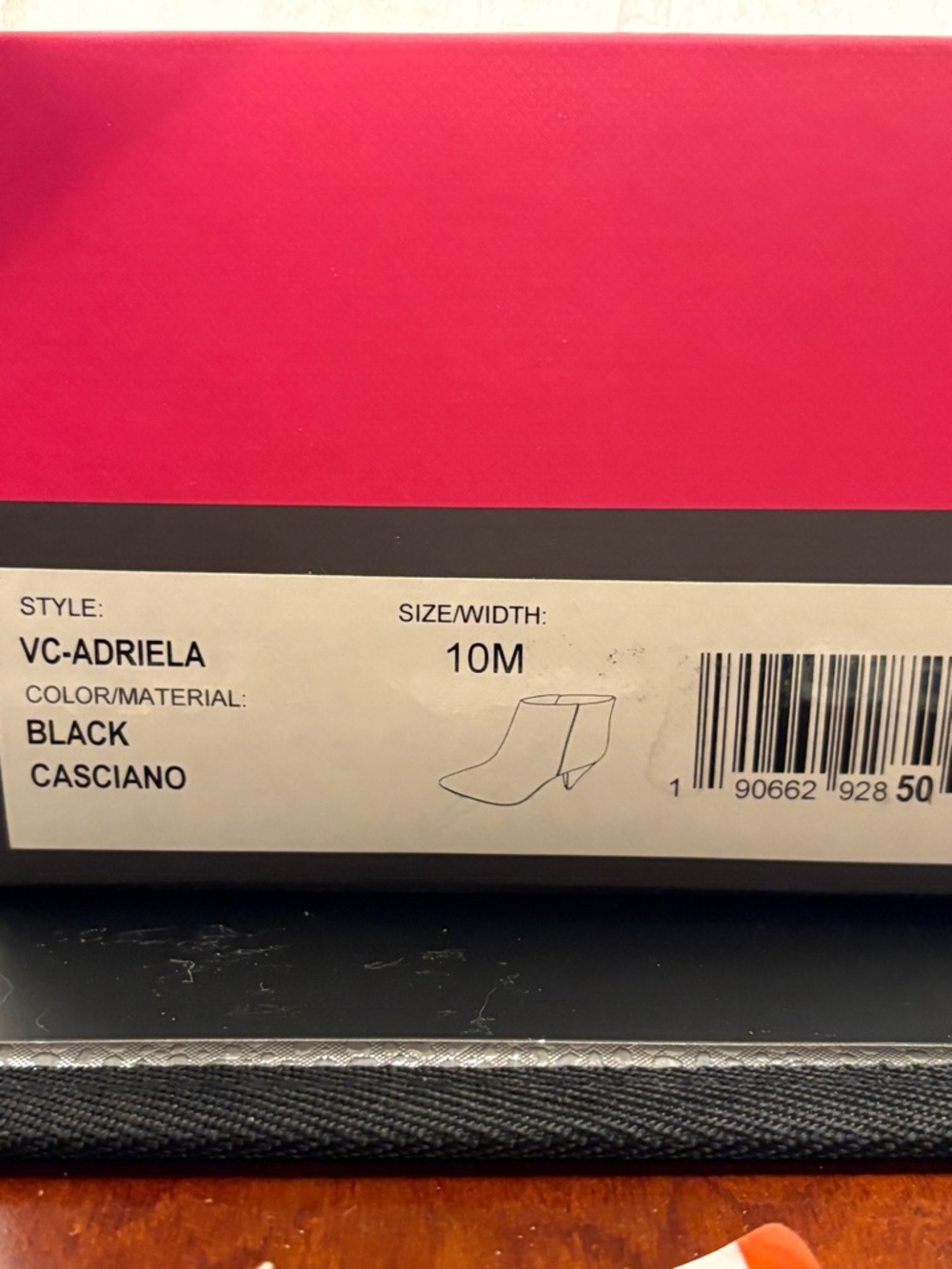 Vince camuto ADRIELA black leather booties - NIB/NWOT - size 10 - Picture 8 of 9